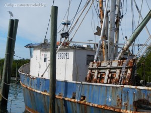 A work boat, docked near Boca Grande